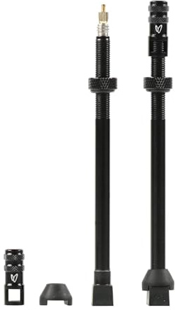 Caffélatex Tubeless-Ventil 100 mm (x2) – schwarz