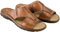 ESTRO Sandales Homme Cuir Mules - Sandales Homme Été Cuir Mules Hommes avec Semelle Antidérapante s1 (42 EU, Marron)
