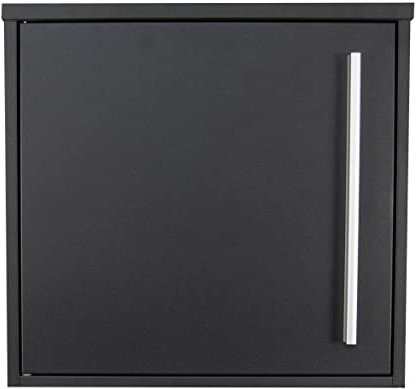 iLoveParcels Modern Waterproof Lockable Letter Box – Safe Outdoor Mail & Letter Box in Black, Galvanised Steel for Wall, Door, or Fence Storage (35.5x10.5x34cm)