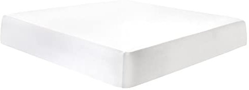 PiccoCasa Spannbettlaken Satin Bettlaken 180x200cm Spannbetttuch bis 35cm Topperhöhe mit Gummiband Weiß 180x200x35cm