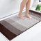 Homaxy Chenille Badezimmerteppich rutschfeste Hochflor Badematte Waschbar Badteppich Weich Badvorleger Saugfähige Duschvorleger für Badezimmer - 60x120 cm, Braun