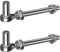 Insaga M12x 150mm Torscharniere, 304 Edelstahl Scharnier Tor, J-Bolzen Torscharnier mit 15,8mm männlichen Stift J-Bolzen Scharnier, Torscharnier Bolzen für Metall Bauernhof Tore durch Post (2Stück)