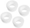 sourcing map 4Pcs Snap Rubber Grommet Hole Plug Mount Dia 25mm ID 20mm H 16mm Seal Anti-Scratch for Electrical Box Cable Pipe White