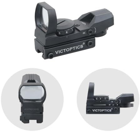 Vector Optics Victoptics Z1 1x23x34 Rotpunkt Visier für Sport, Airsoft und Jagd, Luftgewehr, Ziel-Visier, Reflex-Visier, Red-Dot zum zielen… (11mm Dovetail, Schwarz)