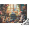 Naughty Cat Puzzle 1000 Pieces Adult Jigsaw Puzzles Adult Puzzles 1000 Piece Puzzles Wooden Jigsaw Puzzles Home Decoration Suitable for Children over 12 Years Old 1000pcs (75x50cm)