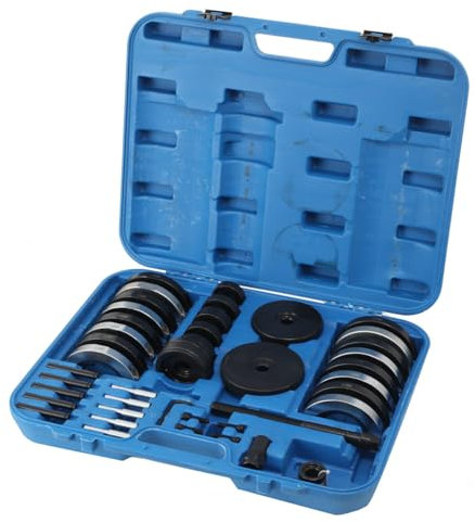 Cozyel 34tlg Universal Radlager Radnabe Abzieher Radlagerwerkzeug Montage Demontage Werkzeug Set für Radlager-Nabeneinheit | für VW SEAT Skoda | 62+66+72+85 mm | Radlager Abzieher Werkzeug Set