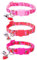 CWPFVQA Pack De 3 Colliers pour Animaux De Compagnie Aux Fruits, Collier pour Chaton, Collier pour Chat Rose, Collier pour Chaton avec Cloche, Cloche De Chat Bruyante sur Le Collier