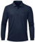 Tyhengta Golf Poloshirt für Männer Langärmeliges Polohemd Atmungsaktives Sport Polo T-Shirt Wandern Angeln Polo Shirt Marineblau,XXL