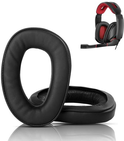 HAIZEEN Ohrpolster Kompatibel mit Sennheiser GSP 350 GSP 300 GSP 301 GSP 302 GSP 303 GSA 301 Gaming Headsets Ohrpolster Ersatzkissen (Proteinleder/Memory-Schaum)