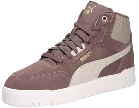 PUMA Unisex Shuffle Downtown MID WTR Sneaker, Flat Bronze-Desert DUST Gold, 39 EU, Flache Bronze Desert Dust PUMA Gold, 39 EU
