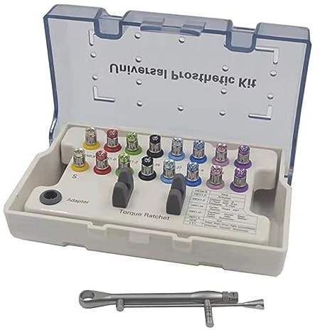 ZZDT Implant Abutment Screwdrivers Torque Wrench Repair Kit 16pcs Colorful Torque Wrench implant Tool kit