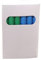 YANFJHV 12 Sticks Wasserlösliche staubfreie Tafelkreide Buntstifte Schulbedarf Weißes und farbiges Pulver Textmarker Schwarz (Red, One Size)