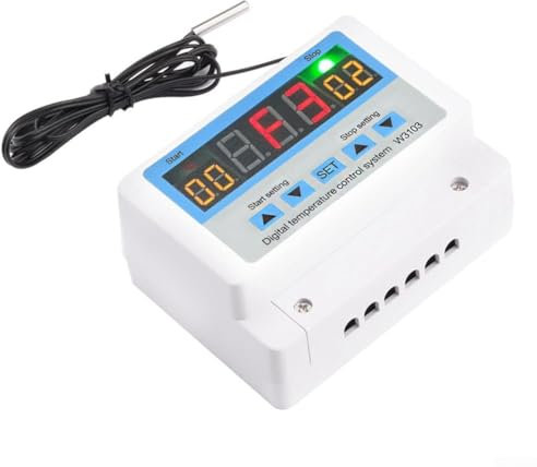 Digitales Temperaturregler-Modul, AC 220 V DC 12 V 24 V 30 A 5000 W Thermostatschalter für Heizung, Kühlung Thermostat (DC 12 V 300 W)
