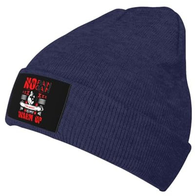 Unisex Wintermütze „No Pain No Gain“ ist Mein Aufwärmtraining Weich Running Beanie-Mützen für Radfahren Wandern Damen