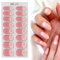 Unghie Gel Adesive 16 Pezzi Smalto Adesivo per Unghie Strisce Gel,Smalto Adesivo per Unghie (Rosa)