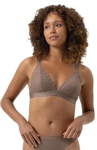 Mey Damen Triangle BH mit Spitze Serie Poetry Temptation | Bügelloses Bralette, Blickdichte Cups, Elastisches Unterbrustband, Breite Spitzenträger auf der Vorderseite, Gr. XS-XL