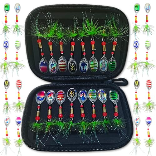 16 Stück forellen wobbler, Blinker Angeln, Spinner Angeln Angelzubehör