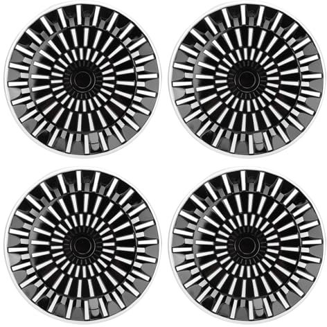4PCS 14 Zoll Radkappen Set 14 Inch Hubcaps Set 14in Wheel Covers Universelle ABS Radkappen mit Design für Felicia Corsa