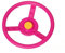 Bello Grardino - Steering Wheel for Children - Children's Playhouse Accessories - For Outdoor Play Equipment & Tree Houses - Includes Attachment - Robust Plastic Steering Wheel for Playhouse