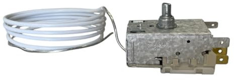 JCSPARES® - Termostato Regolatore Temperatura K59L1834 077B6801 per Frigorifero Compatibile con Candy Compatibile con Hoover modelli Tropic CIC32 CCB37 CFB37 Ed Ulteriori