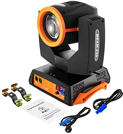 7R 230 W LED Moving Head Light - 17 Musterlichter RGBW Strahllicht 14 Farben 16CH DMX Moving Head Bühnenlicht Scheinwerfer für Party, Tanzsaal, Bar, Stadion, Club