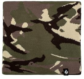 HEAT HOLDERS Mens 1 Pack 2.6 Tog Heatweaver Yarn Neck Warmer (Camo, One Size)