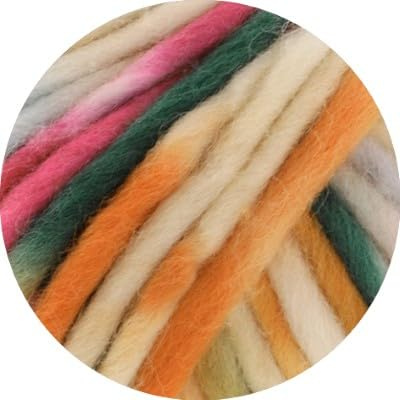 Lana Grossa Confetti 18 - Rohweiß/Pfirsich/Mandarin/Rosa/Weiß-/Resedagrün