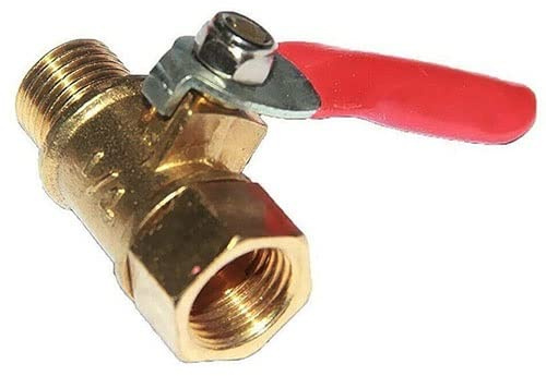 1 Pz Valvola A Sfera in Ottone, 1/8 1/4'' 3/8'' 1/2'' Femmina A Maschio Filettato Mini Ottone Chiuso Valvola A Sfera Controllo del Flusso Raccordo Idraulico(1/2)