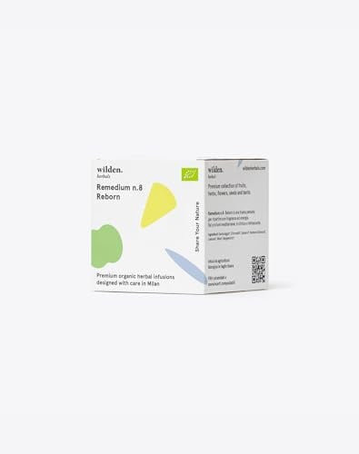 Wilden.herbals Remedium n.8 Reborn | Tisana Rivitalizzante e Centrante | Infuso Biologico Agrumato con Citronella, Verbena Odorosa e Zenzero | Energia e Vitalità | Astuccio da 10 Bustine