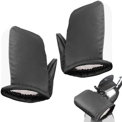 Manchons de guidon de motoneige, imperméables, confortables, réfléchissants, pour VTT, scooter, scooter, VTT, pour les trajets en hiver, la conduite, l'équitation, le vélo, le VTT, pour homme et femme