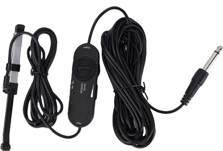 RiToEasysports Micro pour Guitare Acoustique, Microphone à électret intégré, Système d'installation Rapide pour un Son Naturel et des Performances au Doigt