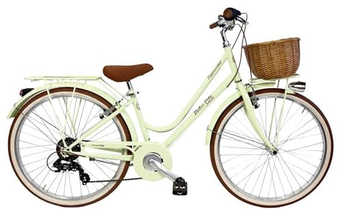Dolce Vita By Canellini Cityrad Vintage Retro Citybike CTB Cappuccino 26 Zoll (66 cm) (hellgrün)