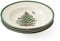 Spode Christmas Tree Soup Plates-Set of 4 Juego de 4 hondos, Cerámica, Multicolor, 23 x 23 x 4 cm, 4