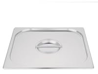 Vogue K970 Coperchio in acciaio INOX con manico centrale per contenitore Gastronorm 2/3