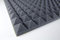 Eurokustik Pyramidenschaumstoff PU Piramide 30mm selbstklebend - Anthrazit 1000x500x30mm 0,5m²