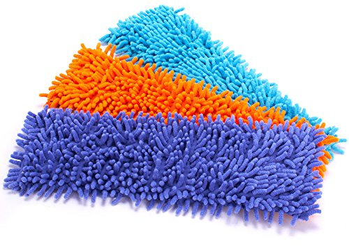 MSV Ersatzmop Wischmop Bodenwischer Chenille Mikrofaser ca. 42 x 13 cm (Farbauswahl nicht möglich)