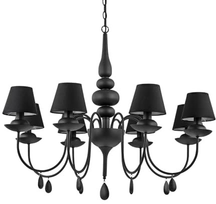 Kronleuchter BLANCHE SP8, 8-flammig, E14, Schwarz