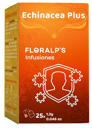 Echinacea Plus de Floralps - Infusión Natural para el Bienestar Inmunitario - 25 Sobres