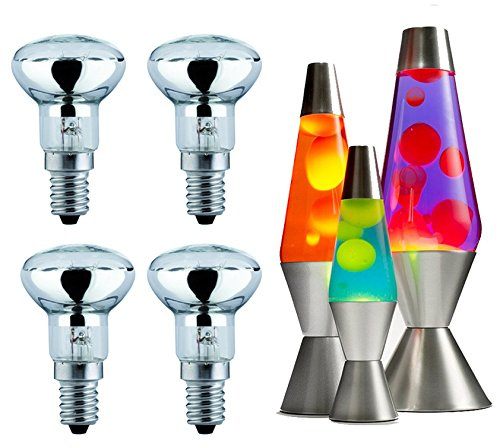 Scheiffer 4 x 30W R39 Dimmable Clear Reflector Spot Lights/Lava Lamp Bulbs SES E14 240v