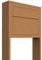 Boîte aux lettres sur pied, design Boîte aux lettres Motif Elegance rouille sur pied – bravios