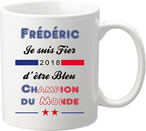 Mug Coupe du Monde de Football 2018 - France Champions du Monde 2018 - offrez vous ce mug personnalisé de l'équipe de France de football - maillot Mug-2018-D