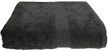 Julie Julsen Chemikalien-Frei Saunatuch Strandtuch 600g/m² Anthrazit 80 x 200 cm 100% Baumwolle - Oeko TEX Std 100 Zertifizierung - Weich und Saugstark - Waschmaschinenfest