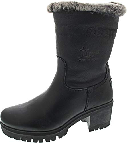 Panama Jack Women's Piola Mid Calf Boot, Schwarz, 4 UK
