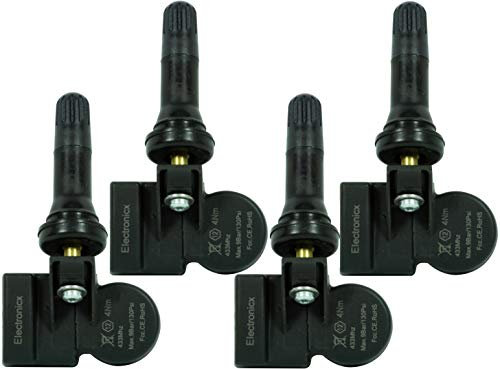 4x RDKS TPMS Reifendrucksensor Reifendruckkontrollsystem Gummiventil Kompatibel mit Tesla Model 3, S, X 1034602-00-A
