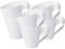 Villeroy & Boch NewWave Caffè Becher mit Henkel 6er Set, 250 ml, Kaffeebecher mit geschwungener Form, Premium Porzellan, Weiß