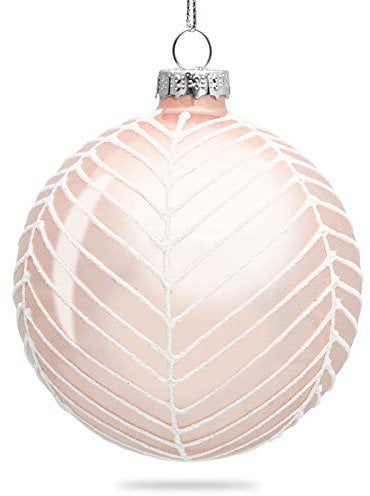 SIKORA Highlights 4er Set ausgefallene Christbaumkugeln aus Glas Rosa, Farbe/Modell:Modell New York rosa, Höhe in cm:8 cm