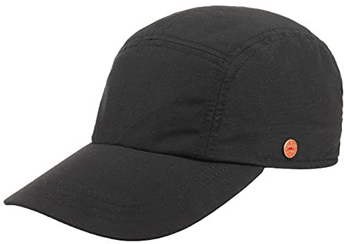 Mayser Riccardo Sunblocker Cap Damen/Herren - Made in The EU Fullcap Sportcap Baseballcap Hinten geschlossen, mit Schirm Sommer Frühling-Sommer - 63 cm schwarz