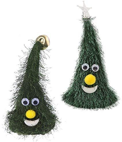 2 Pezzi di Albero di Natale Danzante Tintinnio di Campane Che Canta E Balla Albero di Natale per Decorazioni Natalizie