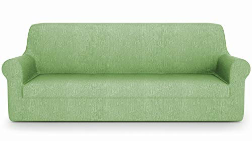 PETTI Artigiani Italiani - Sofabezug für 2-Sitzer-Sofa, elastisch, 2-Sitzer, Jacquard-Stoff, 100% Made in Italy