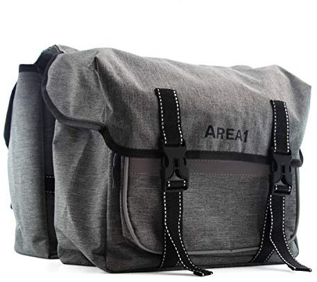 Area1 Fahrradtasche Tasche Wasserabweisend Grau (Gepäckträgertasche)